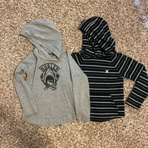 Hurley hooded long sleeved shirts